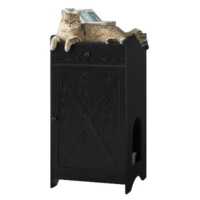 MEEXPAWS Meexpaws Cat Litter Box Enclosure Furniture Hidden , Cat Washroom  Bench Storage Cabinet Extra Large Dog Proof Waterproof Insi