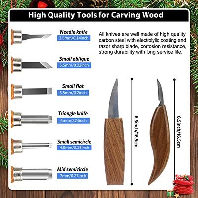 6PCS Wood Whittling Kit, Stainless Steel Tools Set For Beginner Carving For  Adults And Kids Beginners