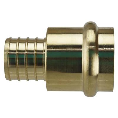 The Plumber's Choice 1 in. x 1 in. Brass PEX Barb x Female Pipe Thread  Adapter Fitting (5-Pack) 10105EPFA - The Home Depot