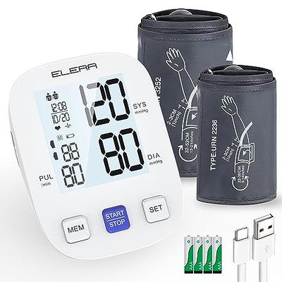 Blood Pressure Monitor XL Wrist Cuff 5.3-8.5 inch, Automatic Accurate BP  Machine, Large Screen Display, 120 Reading Memory, Irregular Heartbeat  Detector, Home Use Digital Blood-Pressure Monitor