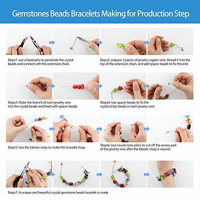 DIY Bracelet Making Kit Jewelry Making Accessories Kit with Beads, Pendant  Charms, Bracelets and Necklace String for Girls