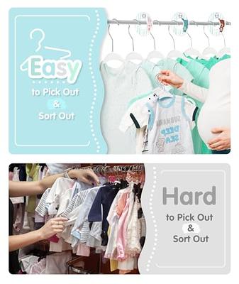 HOUSE DAY Premium Velvet Baby Hangers 60 Pack, 11.4'' Kids Velvet Hangers,  Sturdy Baby Hangers for Closet, Grey Baby Clothes Hangers, Toddler Hangers