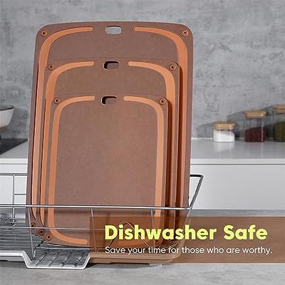 Plastic Cutting Boards for Kitchen Dishwasher Safe, Extra Large Cutting  Board for Meat with Juice Grooves, Easy Grip Handle, Non-Slip, with  Grinding Area 