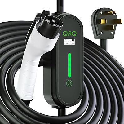 QPQ Level 2 EV Charger 40A/32A/24A/16A/10A Adjustable Current & Time  Delay,J1722 40 Amp 240 Volt 25ft Cable,Electric Vehicle Charging Stations  car for Home Charger Level 2 Charger with NEMA14-50P - Yahoo Shopping