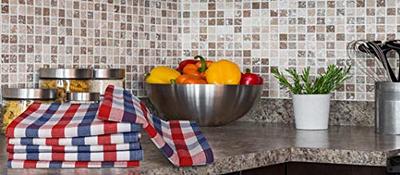 Urban Villa Set of 3 Kitchen Towels Highly Absorbent 100% Cotton