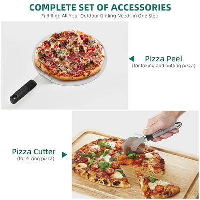 Pizza Peel and Cutter Set, Grilling Accessories