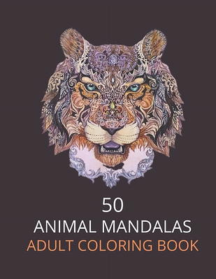 Amazing Animals: Adult Coloring Book, Stress Relieving Mandala Animal  Designs