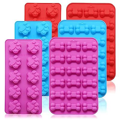 Dog Treat Mold silicone Dog Bone Mold Dog Paw Silicone Molds 3 pieces Paw  Print Mold 2 Pieces Cute Dog Bone Candy Mold Dog Treat Chocolate Mold for