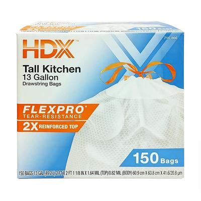 HDX 8 Gal. White Medium Trash Bag (50-Count) HDX 8G WHT - The Home Depot