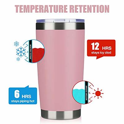 MEWAY 20oz Tumbler Cup Double Wall Vacuum Insulated Travel Mug Bulk,  Stainless Steel Tumblers with Lid and Straw, Durable Powder Coated Coffee  Cups for Cold & Hot Drinks (Black, 1) 