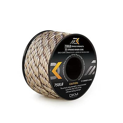  KOKKOYA 4-in-1 Survival Paracord 550 Paracord 550 Fire Cord  Paracord 10 Strand, 5/32 Diameter U.S. Military Type III 550 Parachute  Cord with Integrated Fishing Line, Fire-Starter Tinder : Sports & Outdoors