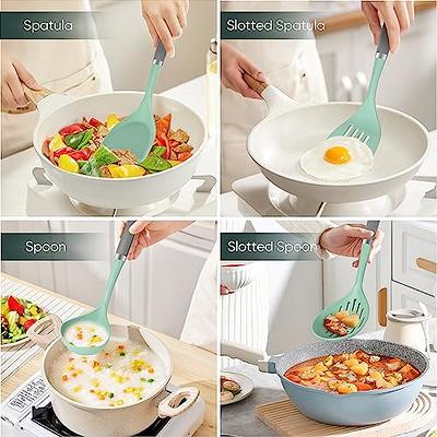 2PCS Silicone Kitchen Utensil Set Non-Toxic And Non Stick Cookware,  BPA-free Safety Kitchen Utensils Set