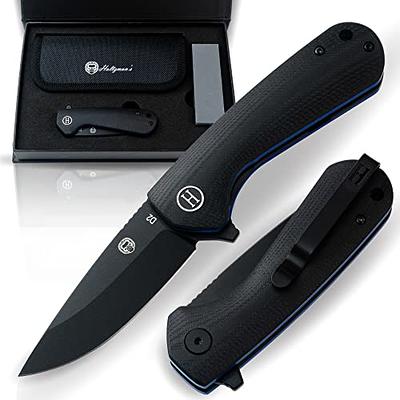 SHOOZIZ HAN312 Pocket Knife Folding Knife for EDC, 3.38 DC53 Steel Blade  G10 Handle Folding knife