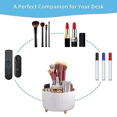 Marbrasse Desk Organizer, 360-Degree Rotating Pen Holder for Desk, Desk  Organizers and Accessories with 5 Compartments Pencil Organizer, Art Supply  Storage Box Caddy for Office, Home （White） - Yahoo Shopping