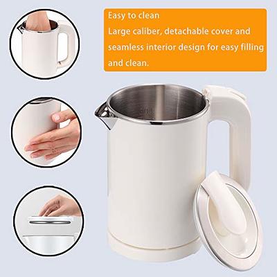 Small Electric Kettles Stainless Steel for Boiling Water, 0.5L