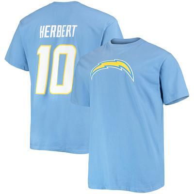 Men's Fanatics Branded Justin Herbert Powder Blue Los Angeles Chargers Big  & Tall Player Name Number T-Shirt - Yahoo Shopping