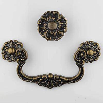 Unique Bargains Drawer Iron Antique Style Shell Cup Pull Handles  3.2x1.4x0.7 Bronze Tone 12pcs