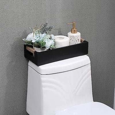 Dublin Bathroom Decor Box Toilet Paper Storage Basket - Decorative Bathroom  Storage Toilet Tank Topper - Bathroom Organizer Countertop Container for  Organization, Modern Brown Bathroom Decor Storage