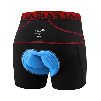 BALEAF Men's Cycling Shorts 3D Padded Bicycle Bike Pants with Side Pockets,  UPF 50+ and Quick-Dry Black Size S : : Clothing, Shoes &  Accessories