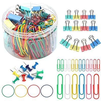  STOLCA 208 PCS Binder Clips Paper Clamps Assorted Sizes, Metal  Paper Binder Clip, Black Binding Paperwork Clamp Bulk, Office Supplies for  School Teachers : Office Products