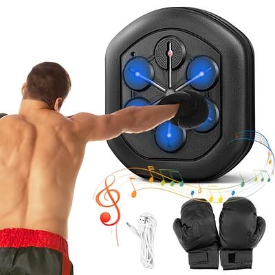 Bluetooth Smart Music Boxing Machine, Wall Mounted Boxing Gym Equipment,  USB Charging Lighting Target Boxing Trainer with Gloves for Kids and Adults  (Color : Adult red Gloves) : Precio Guatemala