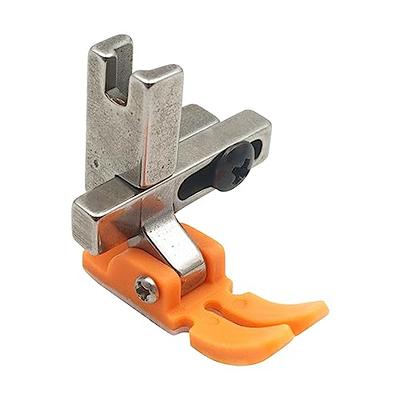 Industrial Sewing Foot Adjustable Roller Presser Foot Industrial Sewing Machine Parts for Leather Thick Fabric Cloth(Steel Roller)