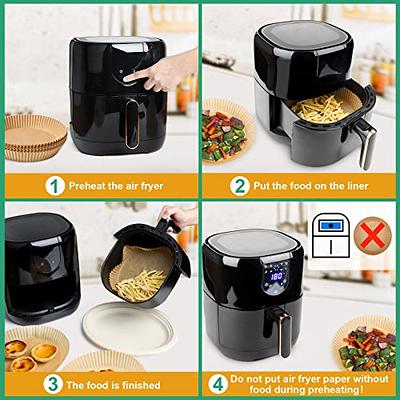 Airfryer Liners for Ninja Air Fryer 8 Inch,4-8 Qt Air Fryer Paper