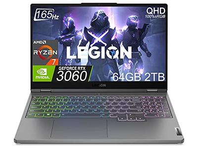 Lenovo Legion 5 Gen 7 15.6 QHD 165Hz (AMD Ryzen 7 6800H, GeForce RTX 3060  6GB 140W, 32GB DDR5 RAM, 1TB SSD, (8-Core Beat i9-11900H)) 4-Zone RGB