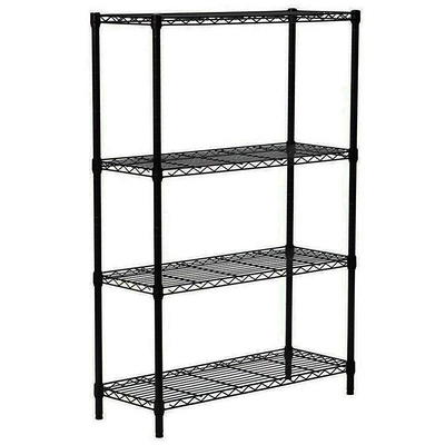 Hyper Tough 4-Tier Shelving Unit, W30 x D14 x H57 Multipurpose Home Storage Plastic Shelf Organizer, White