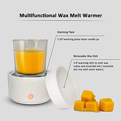 Ceramic Wax Melt Warmer Scentsy Warmer 2-in-1 Candle Wax Melter and Fragrance  Warmer for