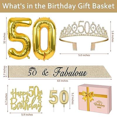 50th Birthday Gifts for Women - Birthday Gifts Basket