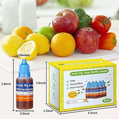  Fruit Fly Trap Bait Only,Fly Insects Trap Attractant for Indoor  Outdoor,Effective Fruit Fly Trap Refills Liquid,Fruit Fly Trap Bait Refill  for Home,Kitchen,Plants : Beauty & Personal Care