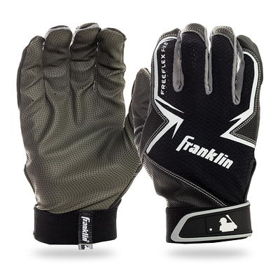 Franklin Sports MLB Classic One LT Baseball Batting Gloves, Black / Gold,  Adult Large, 1 Pair 