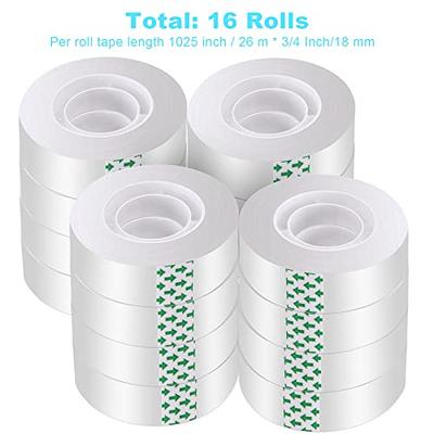 DHOOZ 16 Rolls Clear Tape for Gift Wrapping, Transparent Tape