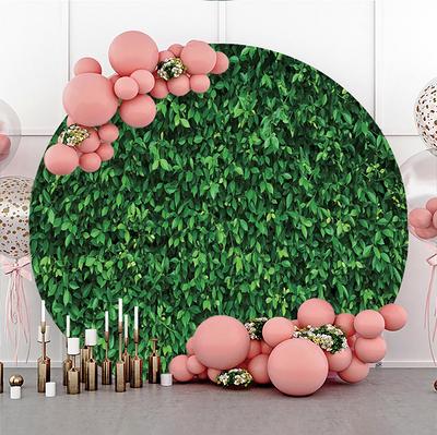 Round Green Leaves Photography Backdrop, Spring Grass Wedding Birthday  Party Baby Shower Circle Background Photo Booth Studio, Custom Backdrop -  Yahoo Shopping