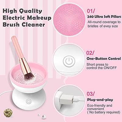 Electric Makeup Brush Cleaner Machine - Portable Automatic USB Cosmetic  Brushes Cleaner for All Size Beauty Makeup Brush Set, Liquid Foundation