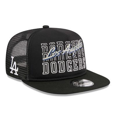 Men's New Era White/Black Los Angeles Dodgers 2022 Clubhouse Trucker 9FIFTY  Snapback Hat