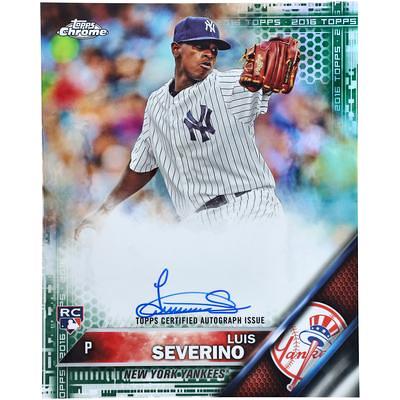 Luis Severino Gray New York Yankees Autographed Game-Used #40