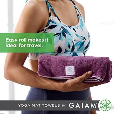  Gaiam Stay Put Yoga Towel Mat Size Yoga Mat Towel