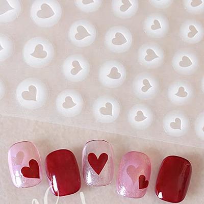 3D Nail Art Stickers Love heart Star Light Manicure Design