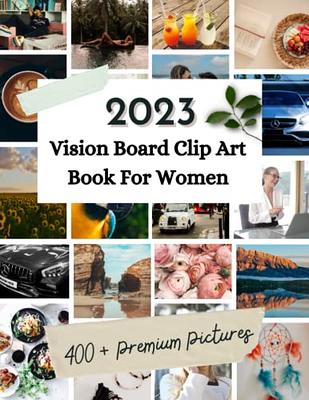 Lamare Vision Board Kit - Vision Board Supplies, Dream Board, Mood Board, Collage Book - 150 Vision Board Pictures, Quotes - Interchangeable Cut, Tape