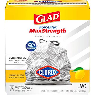 Glad ForceFlex 13 Gallon Kitchen Trash Bags, Gain Lavender Scent and  Febreze, 120 Bags