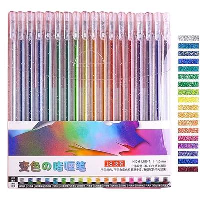 SMOOTHERPRO Glitter Retractable Gel Pens 12 Colors Metallic Colored  Ballpoint Pen 1.0 mm Bold Silver Glitter Gel Ink for Adults Coloring  Journaling Drawing Doodling (GRP012) - Yahoo Shopping