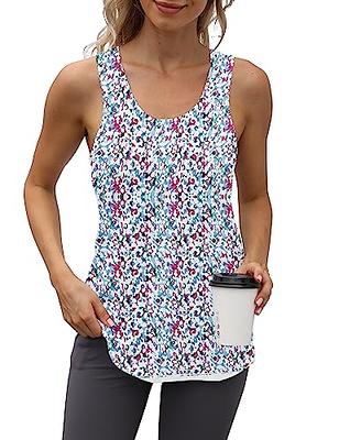 Yoga Workout Tops for Women Backless Long Tank Workout Shirts