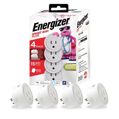 Simply Conserve 15 Amp 120-Volt Smart Wi-Fi and Bluetooth Plug (2-Pack),  White - Yahoo Shopping