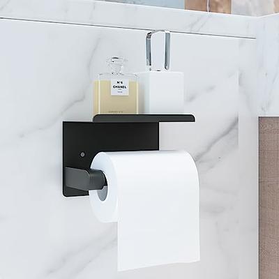Toilet Paper Holder, Matte Black Toilet Paper Holder with Shelf,Screw or Self  Adhesive Toilet Paper Holder Wall Mount Bathroom Toilet Paper Holder,Toilet  Paper Roll Holder for Bathroom,Washroom - Yahoo Shopping