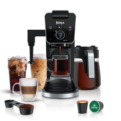 SIFENE Single Serve Coffee Maker, 3 in 1 Coffee Machine, Personal K-Pod  Capsule Brewer for Ground Coffee & Loose Leaf Tea, 50oz Removable Water  Reservoir, Black 