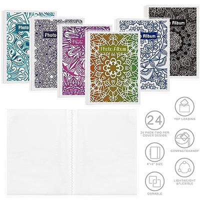 36 Photo Mini Photo Album, 4 x 6 Inch, Pack of 12, Flexible Cover with  Removable Decorative Inserts, Clear View Front Cover, by Better Office  Products, 12 Pack