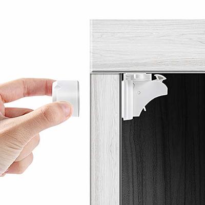 Baby Proofing Magnetic Cabinet Locks - Safeasy Adhesive Children Safety Magnet  Drawers Latches (2) - Yahoo Shopping