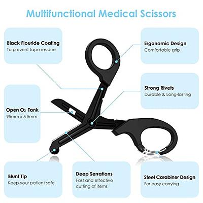 Trauma Shears & Pen light for nurses - 7.5 Fluoride Coated Medical scissors  and LED Penlight for